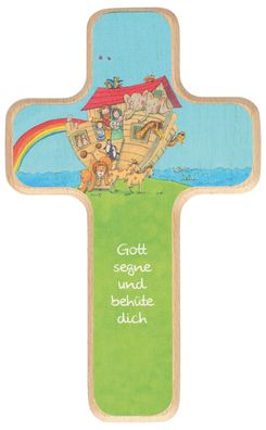 Kinderholzkreuz - Kreuz mit Motiv Arche Noah