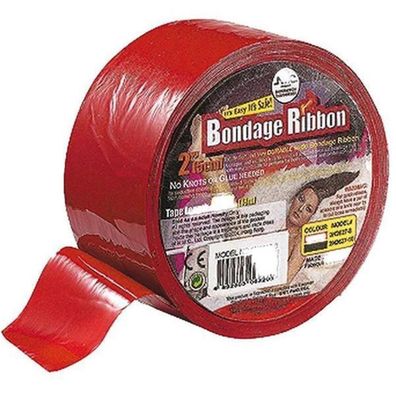 Bondage Ribbon Band PVC Bondage Tape 18 meter rot