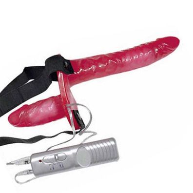 Bad Kitty Vibration Strap On Duo Umschnall Dildo 18cm