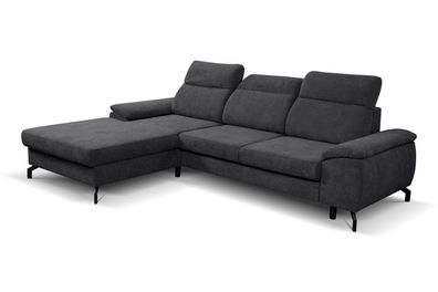 MALIBU Ecksofa Schlaffunktion Sofa Couch Entspannung verstellbares Bett VENASI