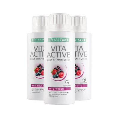 3x LR Vita Active 3x 150ml Multivitamin Konzentrat Sparpack 9 Vitamine NEU + OVP