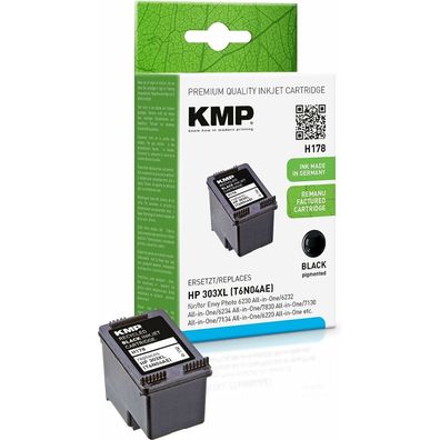 KMP H178 schwarz Tintenpatrone ersetzt HP 303XL (T6N04AE)