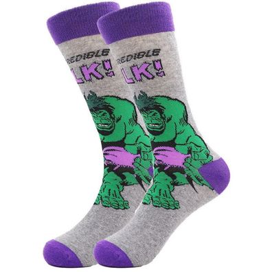 Hulk Socken Marvel Socken Avengers Socken Disney Socken Hulk Socken mit Comics Motiv