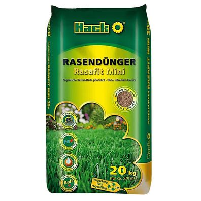 HACK Rasendünger Rasafit Mini 20 kg Hausgartendünger