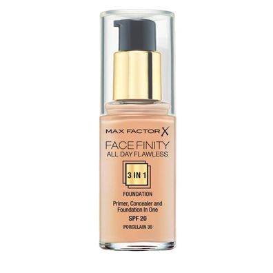 MAX FACTOR Foundation All Day Flawless 3in1, 30 Porcelain, LSF 20, 30 ml