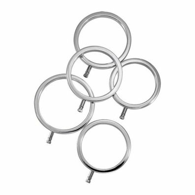 ElectraStim Solid Metal Cock Ring Set 5 sizes