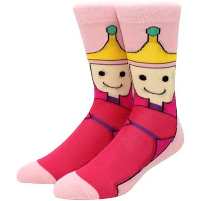 Adventure Time Socken - Cartoon Network Socken in 3/4-Länge mit Prinzessin Bubblegum