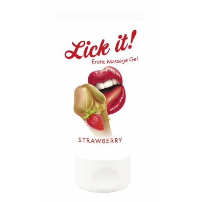 Lick it! Erotik Massage Gel Strawberry 50ml