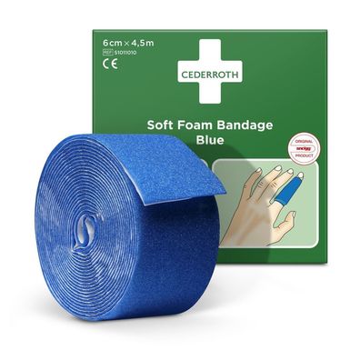 Holthaus Pflasterspender Nachfüllrolle Soft Foam - blau | Packung (1 Stück)