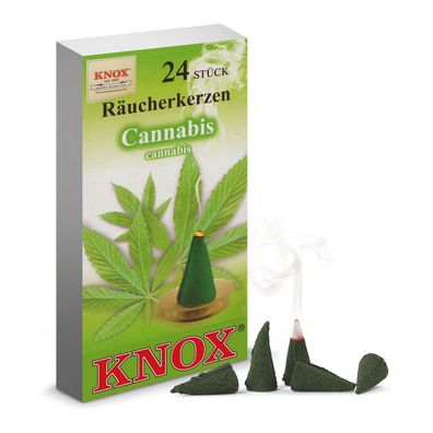 Räucherkerzen KNOX Cannabis (24) BxHxT 6,5x12x2cm NEU Räuc