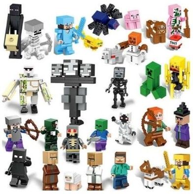 29pcs/ set Minecraft Block Toys Figures Brick Toy Kids Fans Gift