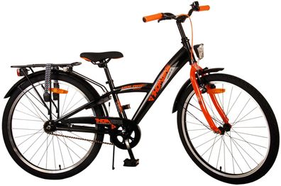 Kinderfahrrad Thombike für Jungen 24 Zoll Kinderrad in Schwarz Orange