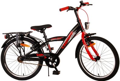 Kinderfahrrad Thombike für Jungen 20 Zoll Kinderrad in Schwarz Rot