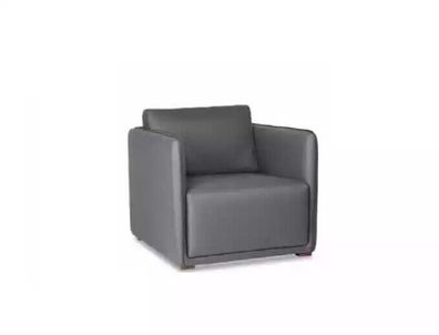 Sessel Couch Polster Sitz Designer Textil 1 Sitzer Couchen Polster Grau