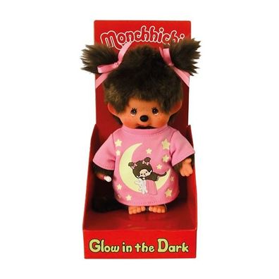 Monchhichi Mädchen Glow in the Dark ca. 20cm Neuware