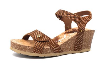 Panama Jack Da.-Schuh Julia Snake Braun B11 cuero