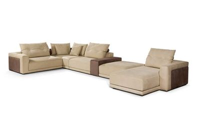Wohnzimmer Ecksofa U-Form Couch Sitz Polster Garnitur Modern Sofa Neu