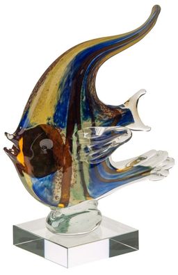 Glasfigur Figur Fisch Glas im Murano Antik Stil 22cm
