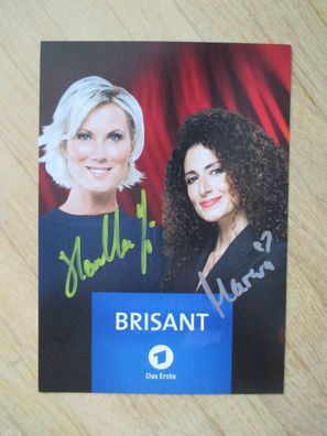 MDR Das Erste Brisant Fernsehmoderatorin Kamilla Senjo & Marwa Eldessouky Autogramme!
