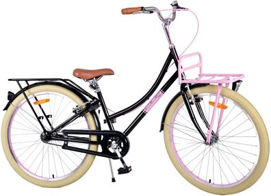 Kinderfahrrad Excellent Fahrrad für Mädchen 26 Zoll Kinderrad Schwarz