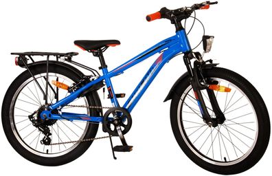Kinderfahrrad Cross für Jungen 20 Zoll Kinderrad in Blau, 6 Gänge