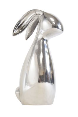 Hase Schlappohr Aluminium | Metall Figur Osterhase Osterdeko Ostern | 32 cm