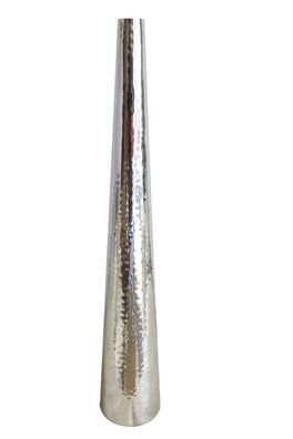 Dekovase Fino Aluminium | Vase Blumenvase Dekoobjekt | Silber Design | 37 cm