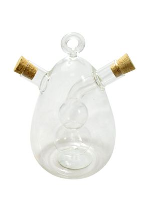 2-in-1 Essig- und Öl Spender | 350ml Glasflasche Essigspender Ölspender 14,8cm