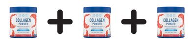 3 x Collagen Powder, Strawberry & Raspberry - 165g