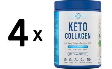 4 x Keto Collagen, Unflavoured - 325g