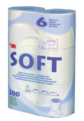 Fiamma Soft-WC-Papier Toilettenpapier Campingtoiletten 6er-Pack