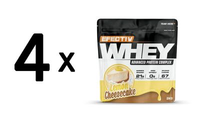 4 x Whey Protein, Lemon Cheesecake - 2000g