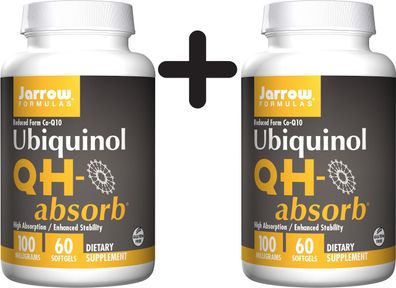 2 x Ubiquinol QH-absorb, 100mg - 60 softgels