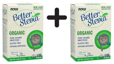 2 x Better Stevia, Organic - 75 packets