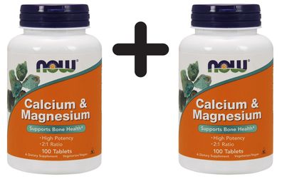 2 x Calcium & Magnesium - 100 tablets