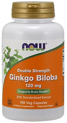 Ginkgo Biloba, 120mg Double Strength - 100 vcaps