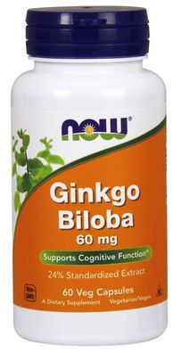 Ginkgo Biloba, 60mg - 60 vcaps