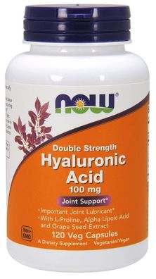 Hyaluronic Acid, 100mg (Double Strength) - 120 vcaps