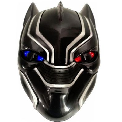 BLACK Panther Masken Caps für Kinder mit LED & Geräusch - Black Panther Maske