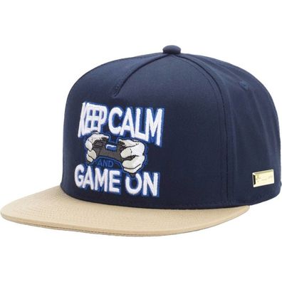 KEEP CALM Mister Tee Caps & Kappen - Gaming Snapback Cap mit Calm & Game On 3D Logo