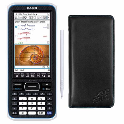 Casio ClassPad II FX-CP400 + Original CalcCase GTR Schutztasche (Gr. Taschenrechner)
