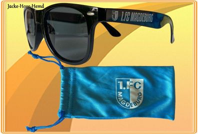 1. FC Magdeburg Sonnenbrille Brille Schwarz Logo offizieles Lizenzprodukt NEU