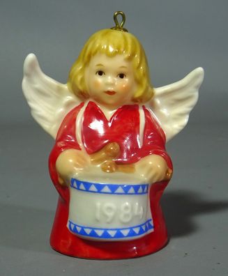 Goebel Porzellan Glocken-Engel Engelchen 1984 Jahresengel Baumschmuck Weihnachten
