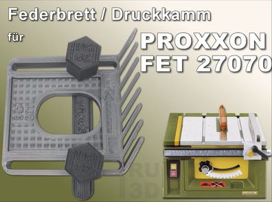 Federbrett Druckkamm für Proxxon FET 27070 Tischkreissäge, FeatherBoard