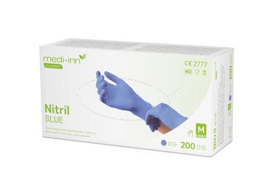 Medi-Inn Nitrilhandschuhe Blue 200 - puderfrei - Gr. S-XL 2000 Einmalhandschuhe