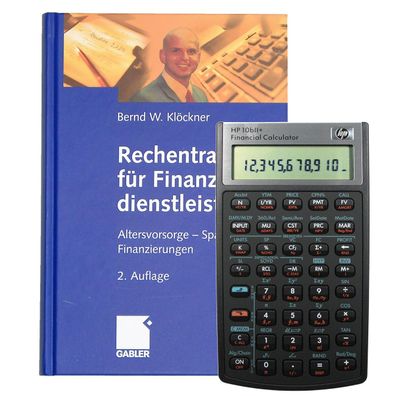 Taschenrechner HP-10 B II Plus mit passendem Buch Finanzrechner Tischrechner