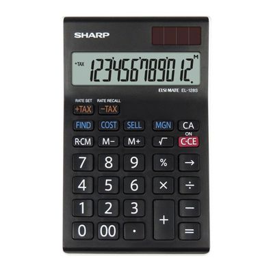 Sharp EL-128 S WH - anzeigender Tischrechner (Gr. Tischrechner)