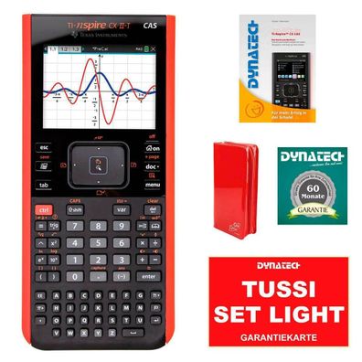 Taschenrechner TI NSP CX II T CAS + Schutztasche CalcCase + Buch + Garantie Set