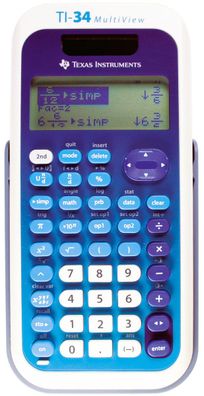 Taschenrechner Texas Instruments TI 34 MultiView Schulrechner Schule Büro Solar