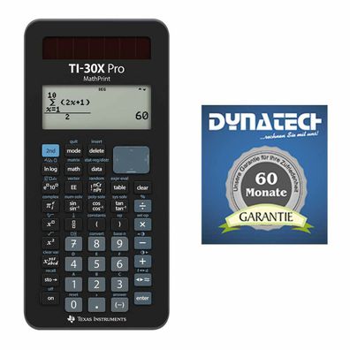 TI-30 X Pro MathPrint + Garantieverlängerung auf 60 Monate (Gr. Taschenrechner)